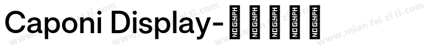Caponi Display字体转换